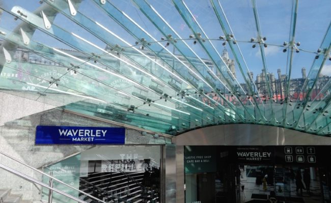 Waverley Market at Waverly Station Edinburgh - EDINBURGH, UNITED KINGDOM - OCTOBER 04, 2022