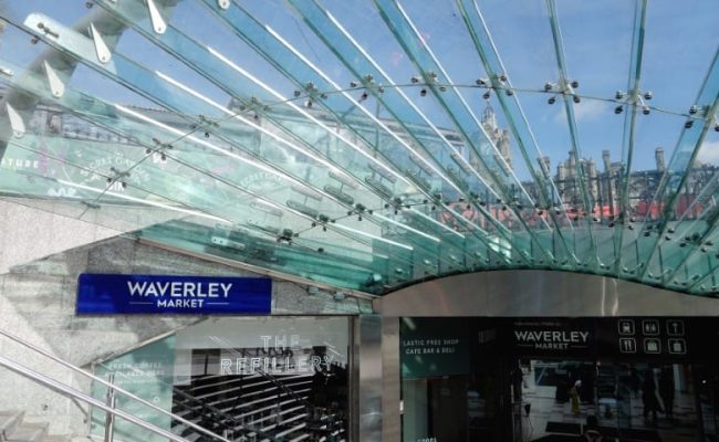 Waverley Market at Waverly Station Edinburgh - EDINBURGH, UNITED KINGDOM - OCTOBER 04, 2022